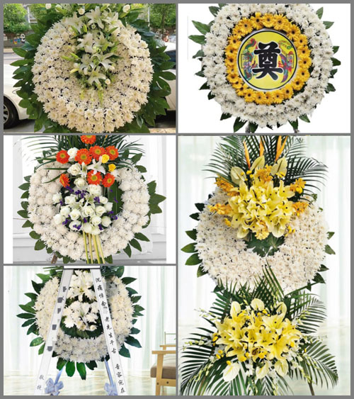 河北石家庄平山县岗南镇花圈速递